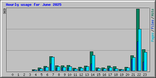 Hourly usage for June 2025